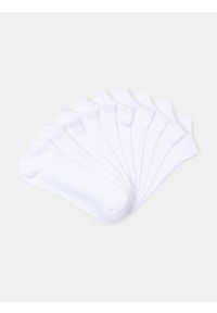 Sinsay - Prążkowane skarpetki 10 pack - biały. Kolor: biały. Materiał: prążkowany #1