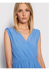 United Colors of Benetton - United Colors Of Benetton Sukienka codzienna 43A0DV01N Niebieski Regular Fit. Okazja: na co dzień. Kolor: niebieski. Materiał: wiskoza. Typ sukienki: proste. Styl: casual #3