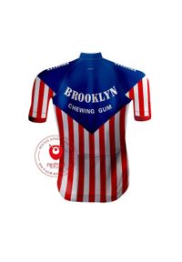 Camisola de Ciclismo Retro Brooklyn - REDTED. Kolor: czarny. Materiał: poliester