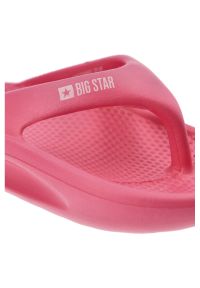Big-Star - Różowe Japonki Big Star Modne Obuwie Damskie. Okazja: na co dzień, na plażę, na spacer. Kolor: różowy. Materiał: tworzywo sztuczne, materiał. Sezon: lato. Styl: casual