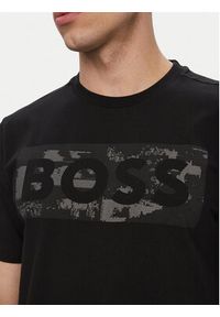 BOSS T-Shirt Ts Globe Logopattern 50559363 Czarny Regular Fit. Kolor: czarny. Materiał: syntetyk #3