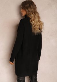 Renee - Czarna Sukienka Milana. Typ kołnierza: golf. Kolor: czarny. Materiał: dzianina. Długość rękawa: długi rękaw #5