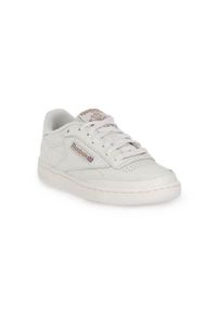Buty do chodzenia męskie Reebok Club C 85. Zapięcie: sznurówki. Kolor: biały. Materiał: guma, tkanina, skóra. Szerokość cholewki: normalna. Model: Reebok Club. Sport: turystyka piesza