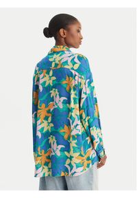 Billabong Koszula Summer Love EBJX603004 Niebieski Oversize. Kolor: niebieski. Materiał: wiskoza #3
