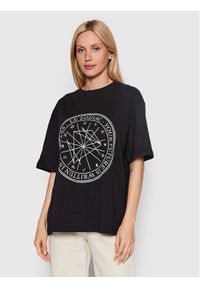 NA-KD T-Shirt Zodiac 1100-005618-8309-003 Czarny Relaxed Fit. Kolor: czarny. Materiał: bawełna #1