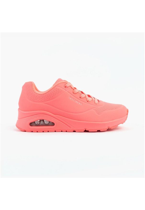 skechers - Buty damskie SKECHERS Uno Stand On Air. Kolor: różowy, pomarańczowy, wielokolorowy. Model: Skechers Sport. Sport: turystyka piesza