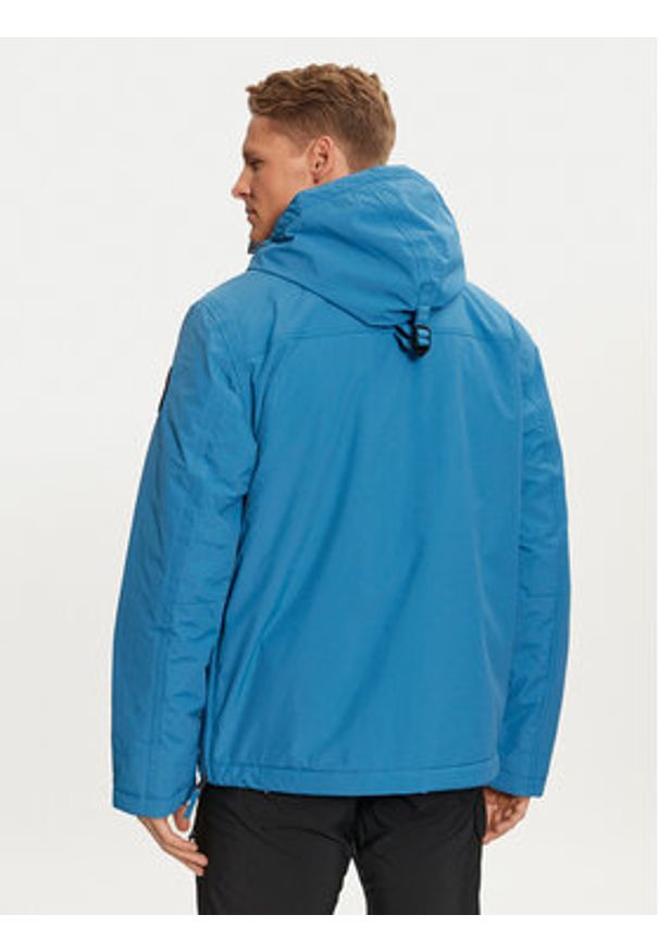 Napapijri Kurtka anorak Rainforest Winter 3 NP0A4GMC Niebieski Regular Fit. Kolor: niebieski. Materiał: syntetyk