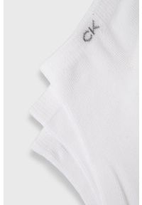 Calvin Klein Skarpetki (3-pack) męskie kolor biały. Kolor: biały