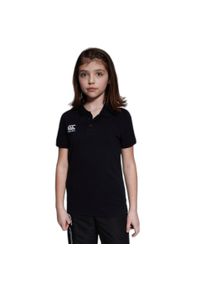 CANTERBURY - Koszulka polo dla dzieci Canterbury Waimak. Okazja: na co dzień. Typ kołnierza: polo. Kolor: czarny. Styl: casual