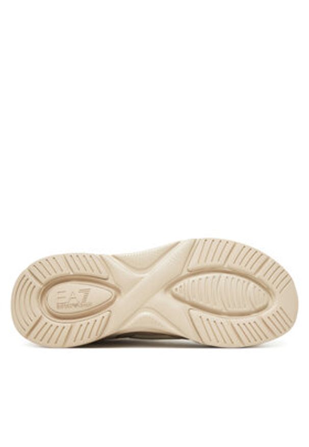 EA7 Emporio Armani Sneakersy 7X000383 AF19525 MZ202 Beżowy. Kolor: beżowy. Materiał: materiał