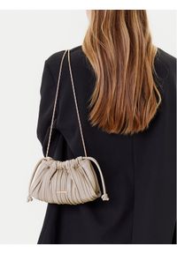 Calvin Klein Torebka Plisse Mini Drawstring Bag LV04F3077G Écru. Materiał: skórzane #1