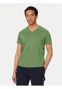 Lacoste T-Shirt TH6710 Zielony Regular Fit. Kolor: zielony. Materiał: bawełna #1