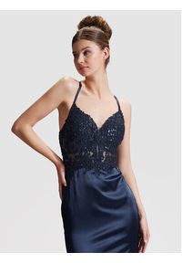 Hey Kyla Sukienka wieczorowa 5AG030HK Granatowy Slim Fit. Kolor: niebieski. Materiał: syntetyk. Styl: wizytowy
