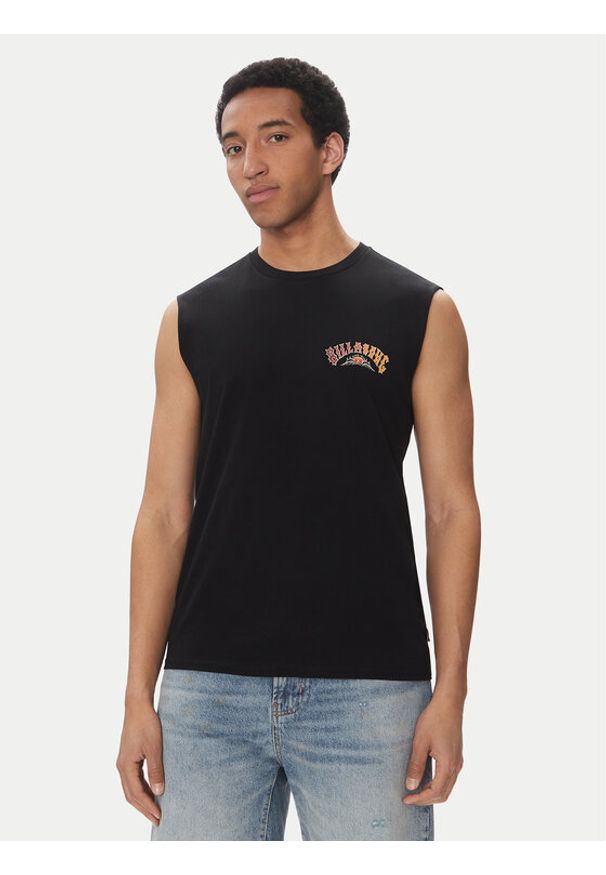 Billabong Tank top EBYZT00305 Czarny Regular Fit. Kolor: czarny. Materiał: bawełna