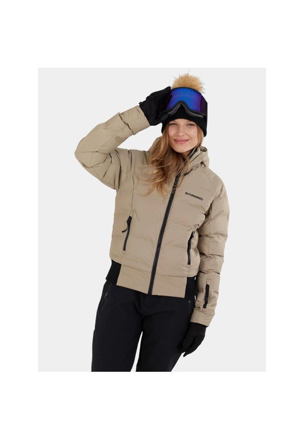 FUNDANGO - Kurtka Narciarska Damska Fundango Zina. Kolor: beżowy. Sezon: zima. Sport: narciarstwo