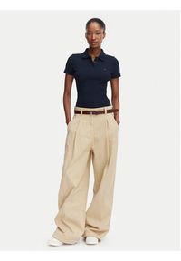 Tommy Jeans Polo DW0DW22327 Granatowy Slim Fit. Typ kołnierza: polo. Kolor: niebieski. Materiał: bawełna #2