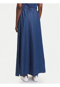 Pieces Spódnica jeansowa Tenim 17157939 Granatowy Regular Fit. Kolor: niebieski. Materiał: bawełna