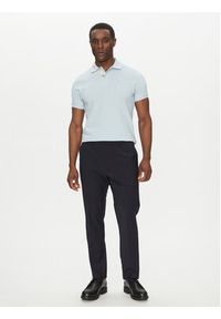 Barbour Polo Tartan MML0012BU44 Błękitny Regular Fit. Typ kołnierza: polo. Kolor: niebieski. Materiał: bawełna #5