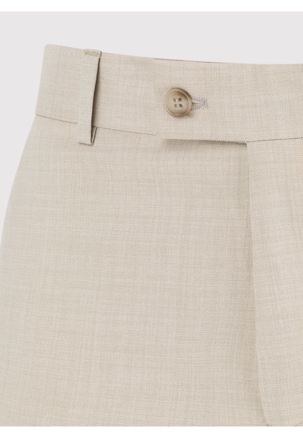 Pako Lorente - PAKO LORENTE - Beżowe spodnie ganiturowe. Kolor: beżowy. Materiał: poliester, elastan, wiskoza. Wzór: gładki. Sezon: wiosna, lato