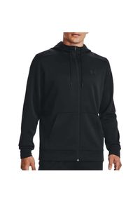 Bluza męska Under Armour Armour Fleece Full-Zip Hoodie. Kolor: czarny. Sport: fitness