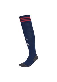Adidas - Wyjazdowe skarpety Arsenal 25/26. Kolor: niebieski, szary, wielokolorowy. Sport: piłka nożna