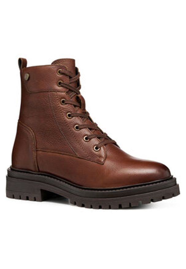 Geox Trapery D Iridea D16HRC 000FF C0013 Brązowy. Kolor: brązowy. Materiał: skóra