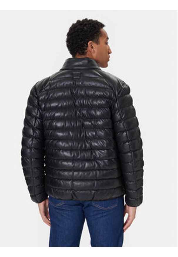 Milestone Kurtka skórzana MSHendrik 531040 60710 Czarny Regular Fit. Kolor: czarny. Materiał: skóra