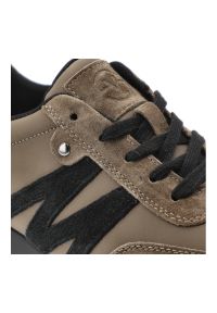 Sneakersy damskie Vinceza, cholewka ze skóry naturalnej sznurowany fason na grubej podeszwie, zielone, 41520. Zapięcie: sznurówki. Kolor: zielony. Materiał: skóra. Szerokość cholewki: normalna #4