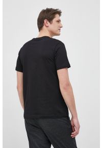 Trussardi Jeans - Trussardi T-shirt bawełniany kolor czarny z nadrukiem. Okazja: na co dzień. Kolor: czarny. Materiał: bawełna. Wzór: nadruk. Styl: casual #4
