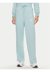 Puma Spodnie dresowe T7 624212 Niebieski Relaxed Fit. Kolor: niebieski. Materiał: bawełna