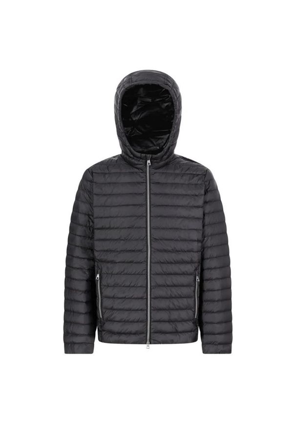 Geox - Kurtka GEOX M WARRENS Czarny. Kolor: czarny. Materiał: tkanina