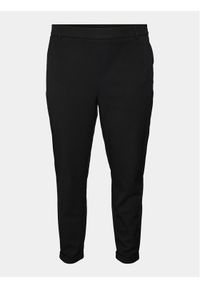 Vero Moda Curve Chinosy Maya 10246292 Czarny Regular Fit. Kolor: czarny. Materiał: syntetyk