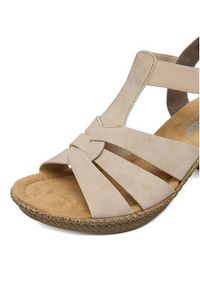 Rieker Sandały CEO-665K3-62 Beżowy. Kolor: beżowy. Materiał: skóra #3