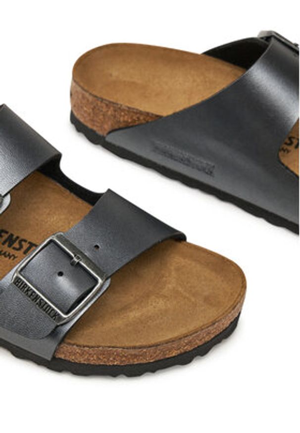 Birkenstock Klapki Arizona 1029224 Szary. Kolor: szary. Materiał: skóra