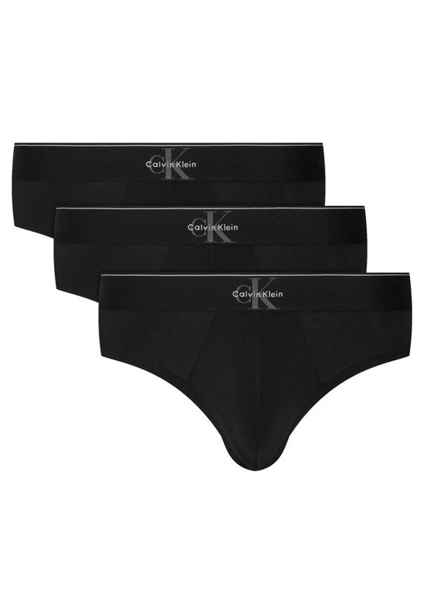 Calvin Klein Underwear Komplet slipów LV00NB4471 Czarny. Kolor: czarny. Materiał: bawełna