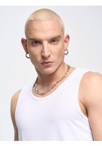 Big-Star - Koszulka męska bez rękawów biała Dero 101. Okazja: na co dzień. Kolor: biały. Długość rękawa: bez rękawów. Wzór: aplikacja. Styl: klasyczny, casual #7