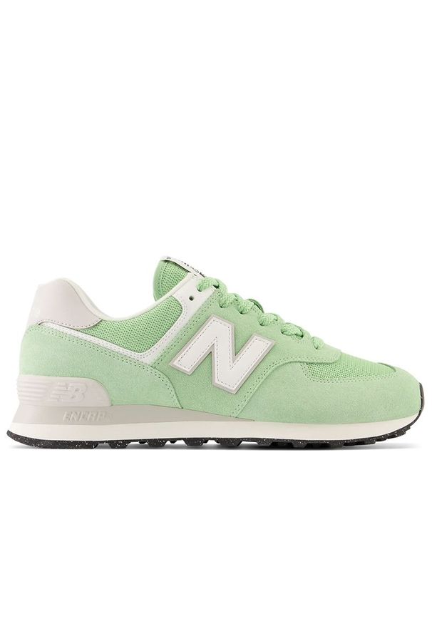 Buty New Balance U574R2Y - zielone. Kolor: zielony. Materiał: guma, skóra, syntetyk, materiał, zamsz. Szerokość cholewki: normalna. Model: New Balance 574