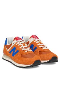 New Balance Sneakersy U574BRD Pomarańczowy. Kolor: pomarańczowy. Materiał: zamsz, skóra. Model: New Balance 574 #6