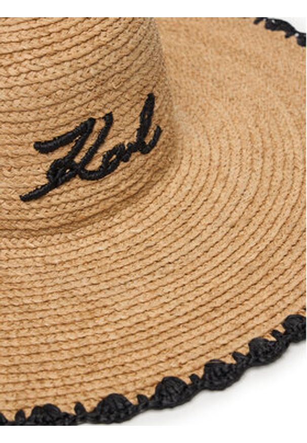 Karl Lagerfeld - KARL LAGERFELD Kapelusz B1W46084 Beżowy. Kolor: beżowy. Materiał: syntetyk