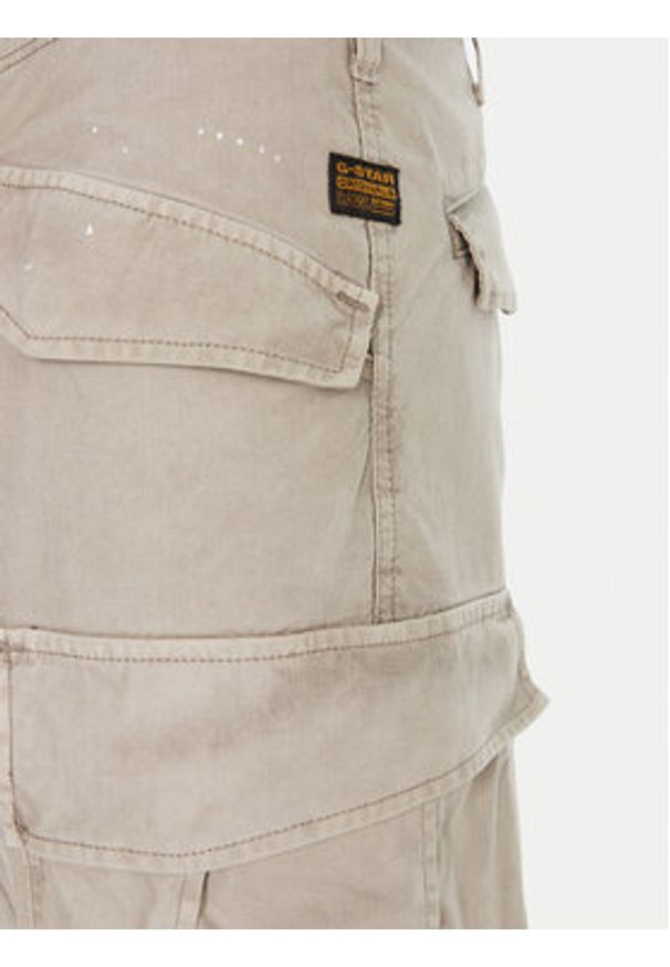G-Star RAW - G-Star Raw Spodnie materiałowe MA1 Cargo D26945-D388 Beżowy Regular Fit. Kolor: beżowy. Materiał: bawełna