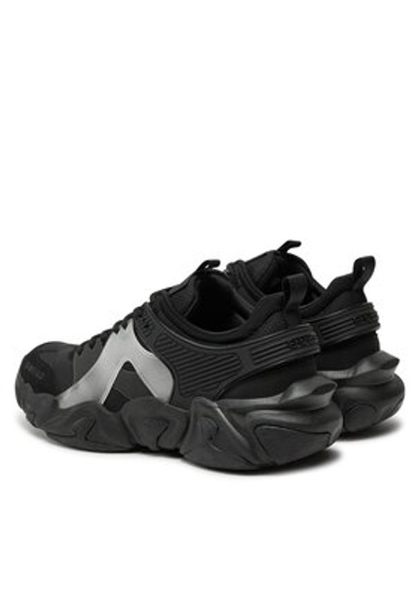 Guess Sneakersy FMPCES ELL12 Czarny. Kolor: czarny. Materiał: materiał