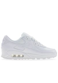 Buty męskie Nike Air Max 90 LTR CZ5594-100 - białe. Zapięcie: sznurówki. Kolor: biały. Materiał: skóra, materiał, syntetyk. Szerokość cholewki: normalna. Sezon: lato. Model: Nike Air Max 90, Nike Air Max