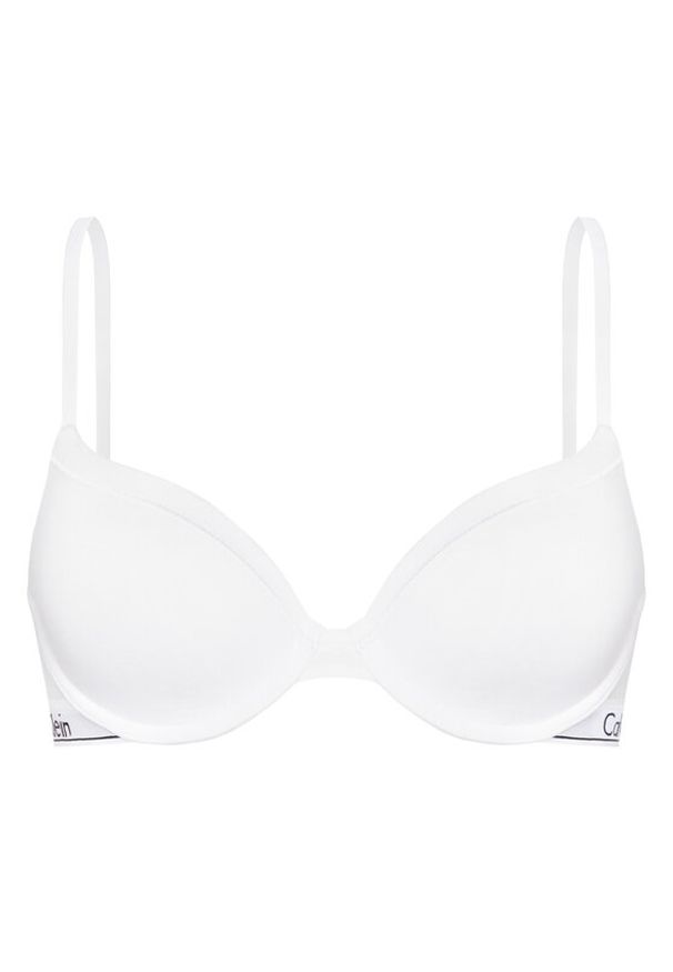 Calvin Klein Underwear Biustonosz z fiszbiną 0000F3784E Biały. Kolor: biały. Materiał: bawełna