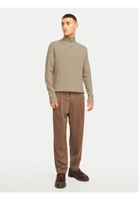 Jack & Jones Sweter Perfect 12257773 Beżowy Regular Fit. Kolor: beżowy. Materiał: bawełna #3