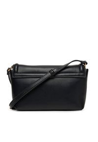 Calvin Klein Torebka Bold Ck Flap Crossbody LV04F1027G Czarny. Kolor: czarny. Materiał: skórzane #4