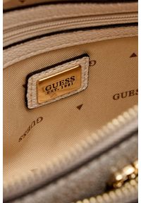 Guess - GUESS Biała damska kopertówka 2 w 1 Noelle II. Kolor: biały. Materiał: skórzane. Rozmiar: małe #3