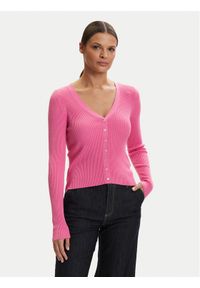 only - ONLY Kardigan Mist 15363392 Różowy Slim Fit. Kolor: różowy. Materiał: syntetyk #1