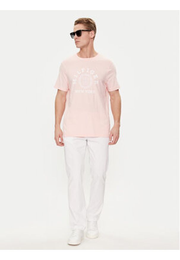 TOMMY HILFIGER - Tommy Hilfiger Chinosy Denton MW0MW25964 Biały Straight Fit. Kolor: biały. Materiał: bawełna