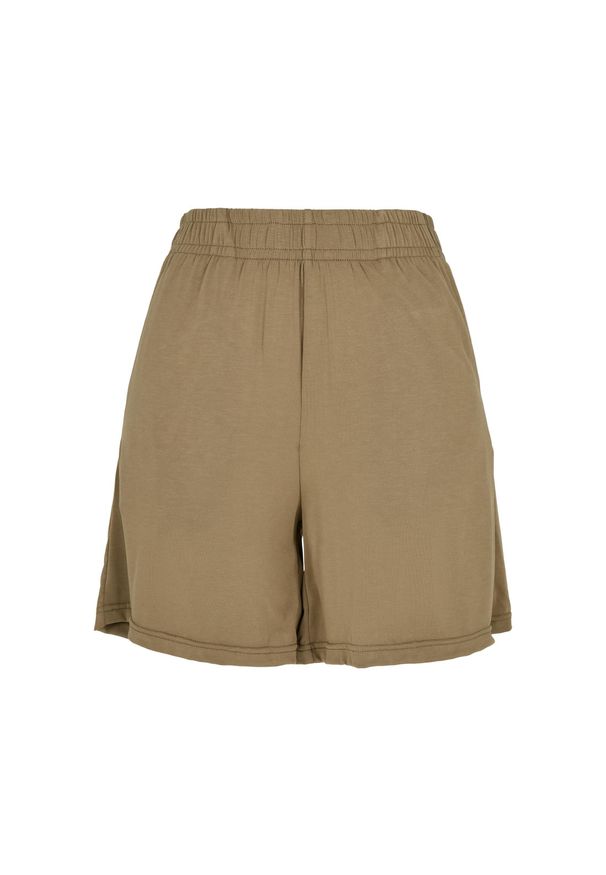 Damskie Szorty z modalu Urban Classics. Kolor: zielony. Długość: krótkie