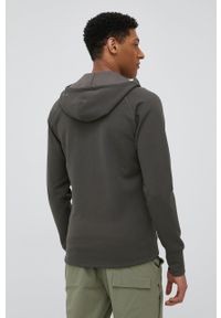 Houdini bluza sportowa Mono Air kolor zielony z kapturem. Typ kołnierza: kaptur. Kolor: zielony. Materiał: poliester, włókno, materiał. Długość rękawa: raglanowy rękaw. Styl: sportowy #3